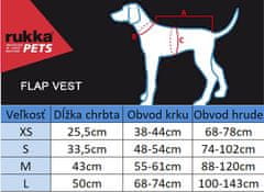 RUKKA PETS Varnostni odsevni jopič za pse Flap S rumena