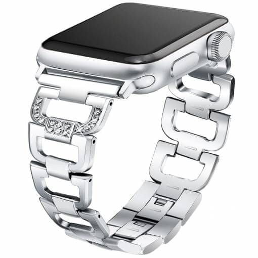 eses Kovinski pašček za Apple Watch 38/40 mm, srebrn (1530001164)
