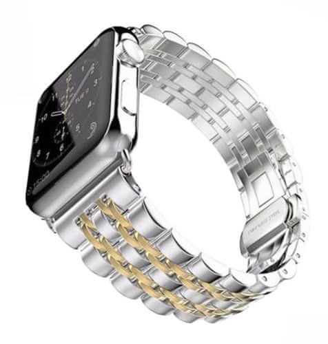 eses Kovinski pašček za Apple Watch 42/44 mm, srebro zlat (1530000087)