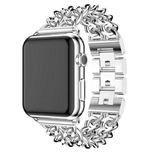 eses Kovinski pašček za Apple Watch 42/44 mm, srebrn (1530000259)