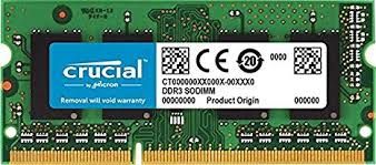 Crucial pomnilnik 8GB DDR3 1866 PC3-14900 CL13 1.35V SODIMM za prenosnike (CRUME-8GB_DDR3_186_A)