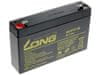 Dolga 6V 7Ah svinčena baterija F1 (WP7-6)