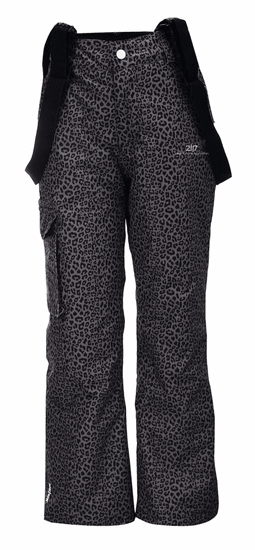 2117 Tällberg Jr otroške smučarske hlače, leopardji vzorec