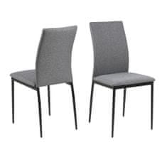 Design Scandinavia Jedilni stol Anis (SET 4), siva