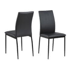 Design Scandinavia Jedilni stol Anis (SET 4), črna