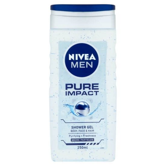 Nivea Men Pure Impact gel za prhanje, 250ml