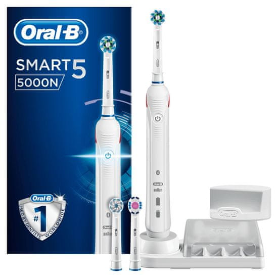 Oral-B električna zobna ščetka Smart 5 5000N CrossAction, set