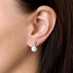 Srebrni uhani z biserom Pavona 21001.1 white