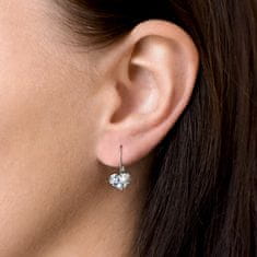 Srčni uhani s kristali Swarovski 31125.9 aqua