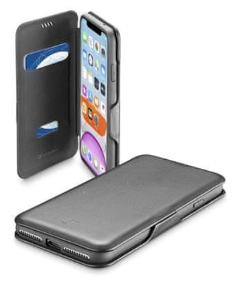CellularLine preklopna torbica z magnetom za iPhone 11, črna