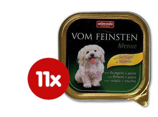 Animonda mokra hrana za pse Vom Feinstein, perutnina + testenine, 11 x 150 g