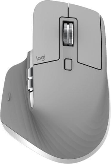 Logitech MX Master 3 brezžična miška, siva
