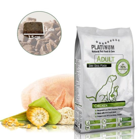 Platinum Adult Chicken hrana za odrasle pse, s piščancem, 5 kg