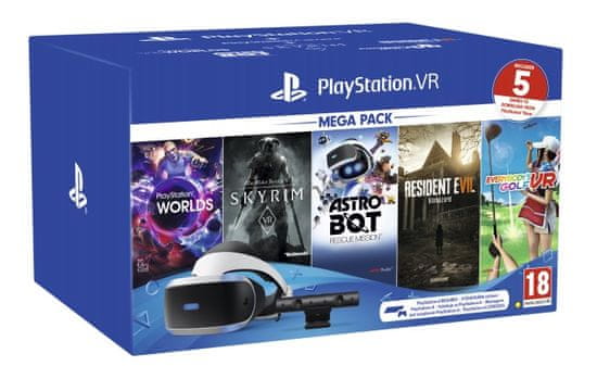Sony PlayStation VR v2 + Camera v2 + VR Worlds komplet za virtualno resničnost, (PS719999102)