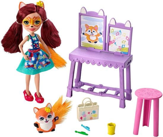 Mattel Enchantimals tematska embalaža Art studio