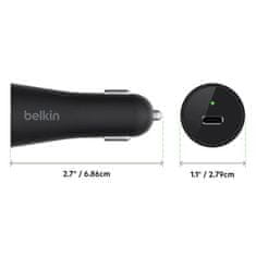 Belkin USB-C avtopolnilec QC 4.0
