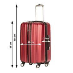 Scandinavia potovalni kovček, 65L, rdeča - odprta embalaža