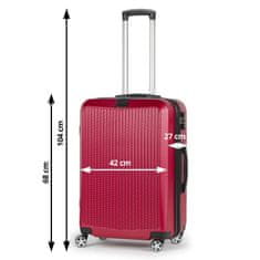 Carbon Series potovalni kovček, 65L, rdeč