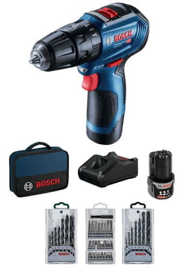 BOSCH Professional akumulatorski udarni vrtalnik vijačnik GSB 12V-30 (06019G9101)