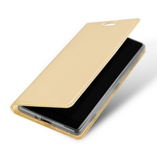 Dux Ducis preklopna torbica za Samsung Galaxy A40 A405, zlata