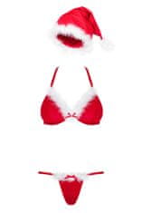Obsessive Ženski erotičen kostim Santastic set, rdeča, L/XL