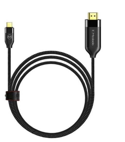 Mcdodo Type-C v HDMI kabel, 2 m, črn