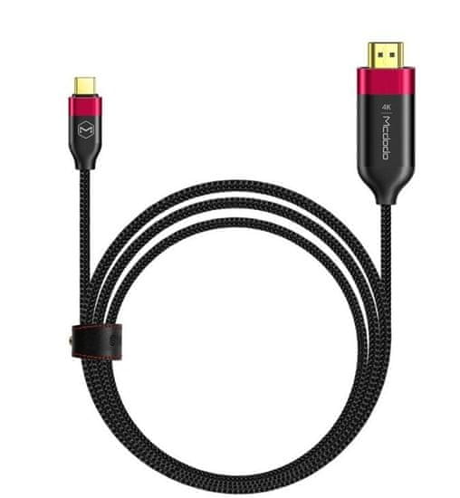 Mcdodo CA-5881 Type-C v HDMI kabel, 2 m, rdeč