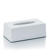 Kela Kozmetična škatla za robčke PANNO plastika, bela KL-22347