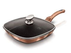 Berlingerhaus Ponev za žar z marmornato površino in pokrovom 28 cm Rosegold Metallic Line BH-1610