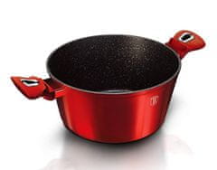 Berlingerhaus Kozarec z marmornato površino in pokrovom 30 cm Burgundija Metallic Line BH-6192