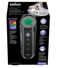 Braun BNT400 čelni termometer, črn