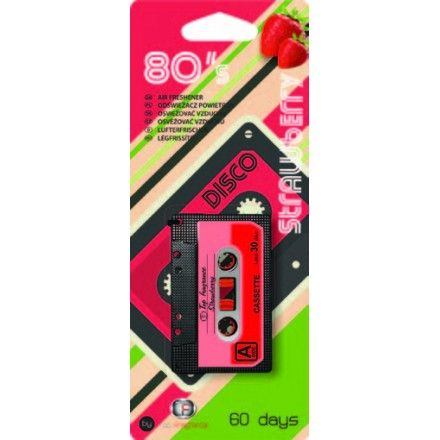 Top Fragrance ''80'' Cassette osvežilec zraka, Strawberry