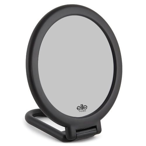Elite Models Kozmetično ogledalo , s prilagodljivim ročajem, 14 cm, črne barve