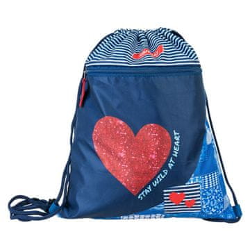 Target Ciljna športna torba, Srce, modro