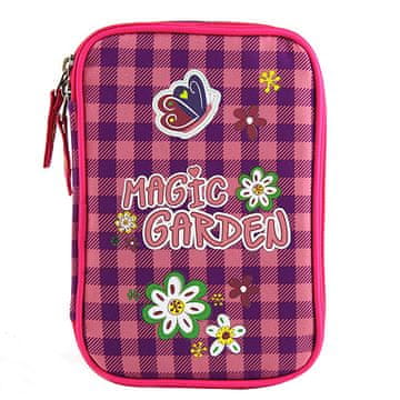 Target Ciljna šalica s svinčnikom, Čarobni vrt, roza-vijolična kocka