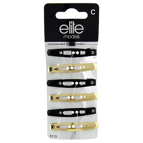 Elite Models Sponke 6 kosov Elitni modeli, 6 kosov, črno-zlato, 5cm