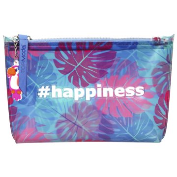 Top Model Kozmetična torba , Tropska, modro-roza