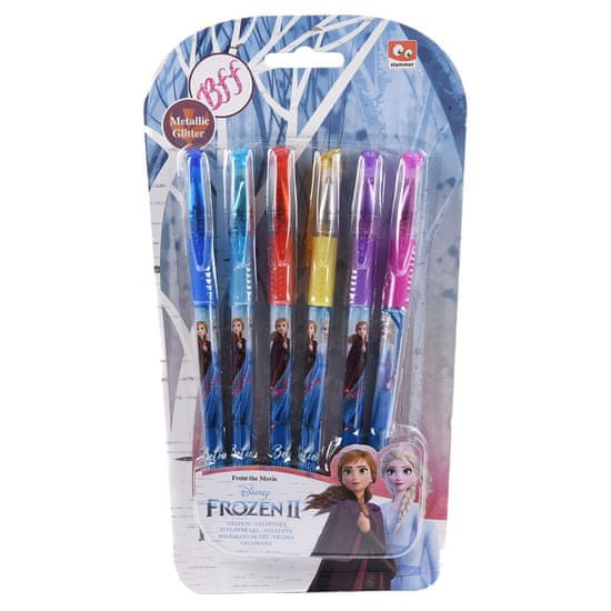 Frozen Roler Glitter set kemičnih svinčnikov z bleščicami, 6 kosov