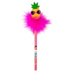 Top Model Svinčnik z radirko ASST, Ananas, roza puhast