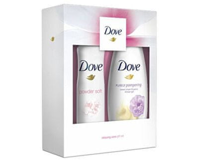 Dove darilni set Relaxing Care (gel za prhanje + deodorant v spreju)