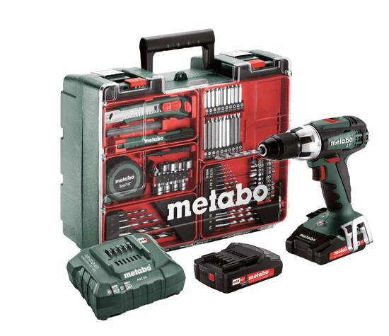 Metabo BS 18 LT SET akumulatorski vijačnik-vrtalnik + set pribora (602102600)