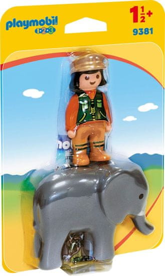 Playmobil Oskrbnik živalskega vrta s slonom (9381)
