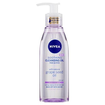 Nivea Soothing Cleansing oil pomirjajoče čistilno olje za obraz, za občutljivo kožo, 150 ml