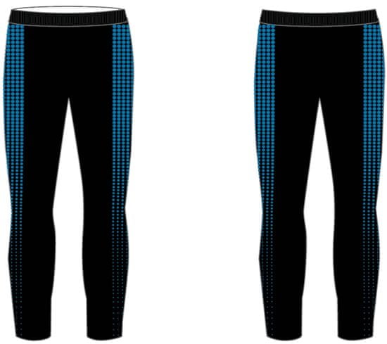 R2 fantovske dolge funkcionalne hlače, črno-modre