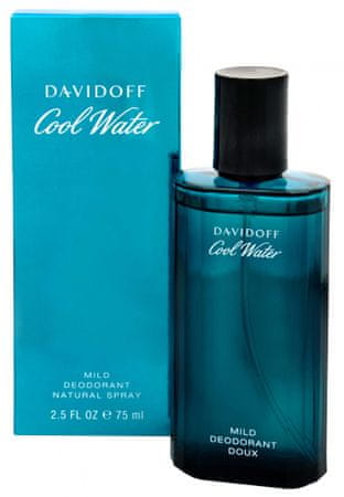 Davidoff Cool Water Man deodorant v razpršilu, 75 ml
