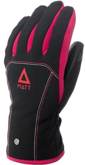 Matt 3199JR Patricia Junior Gore-Tex dekliške smučarske rokavice, črno-roza