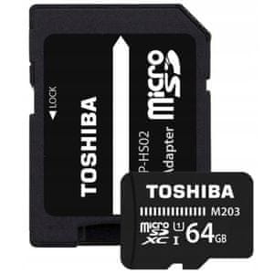 Toshiba spominska kartica microSDHC 64 GB