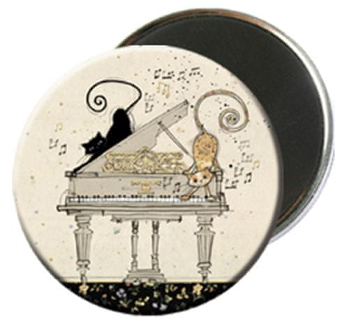 Kiub magnet, dva mačkona klaviaturista (1348)