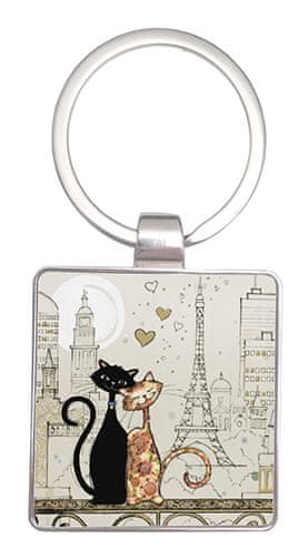 Kiub obesek za ključe, zaljubljena mačkona v Parizu (1357)