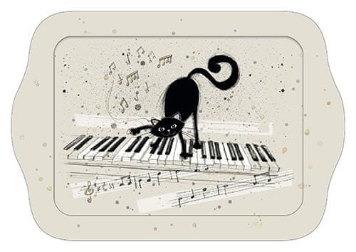 Kiub pladenj, mačkon klaviaturist (1377)